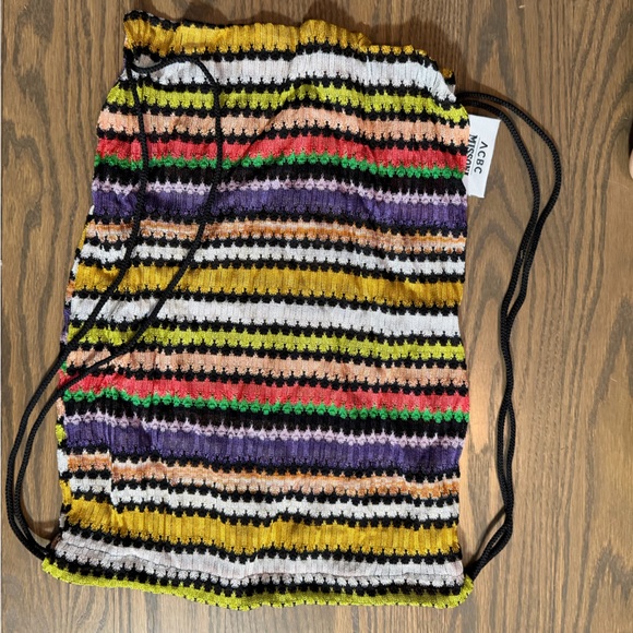 Missoni Colorful Striped Drawstring Backpack - Picture 2 of 3
